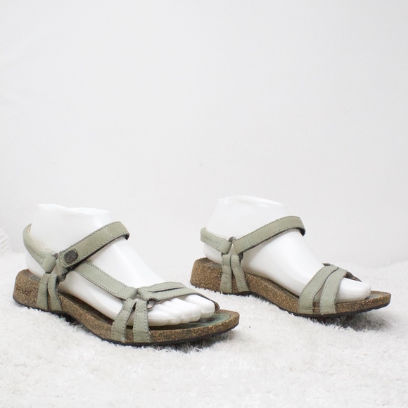 Teva Shoes - TEVA Cabrillo Green Leather Ankle Strap Sandals  8